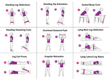 5 bandes élastique fitness